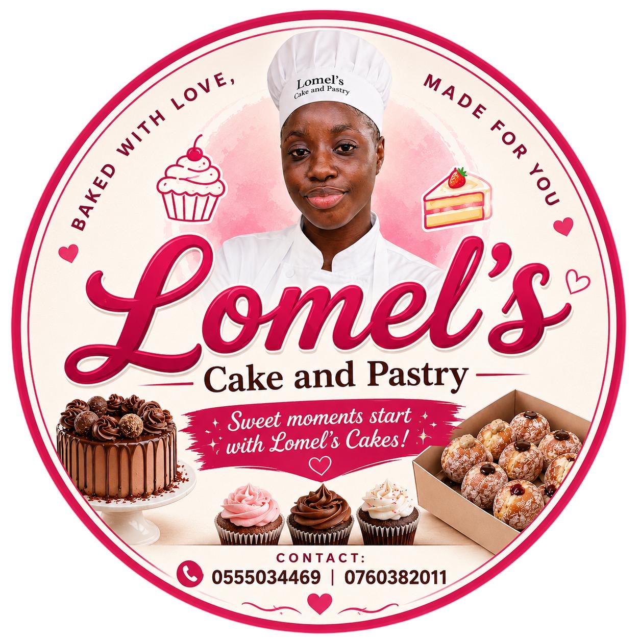 Lomel's Cake and Pastry logo