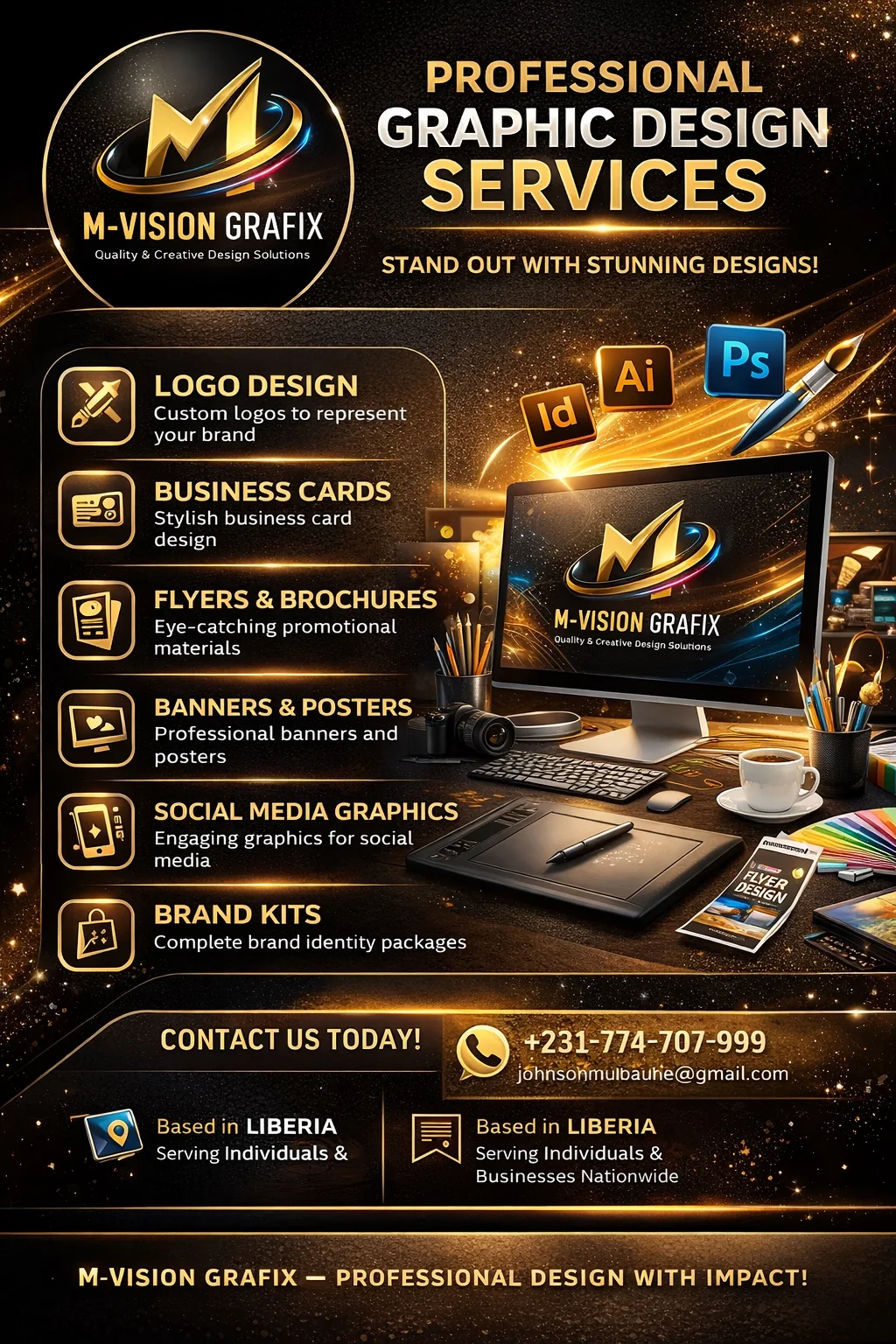 Professional graphic design services sample